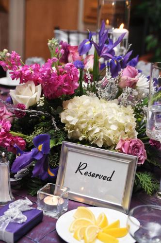 Table at a wedding reception